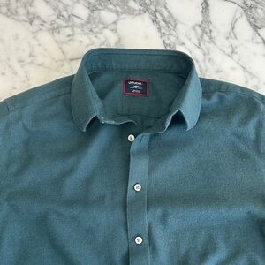 UNTUCKit Men's Teal Casual Button Down Shirt